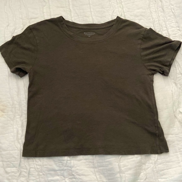 Athleta olive green athletic loose top in size extra small - Picture 1 of 3